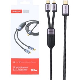 کابل تبدیل فست شارژ دو کاره ترانیو مدل T-XS8