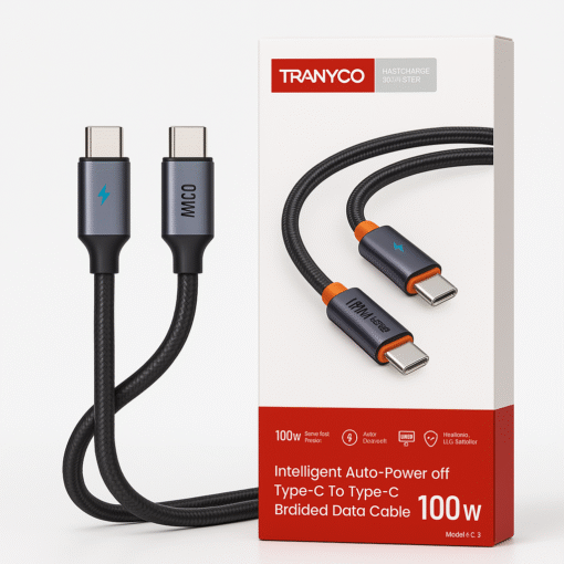 Alternative view of کابل تبدیل USB-C به USB-C ترانیو مدل CC-5