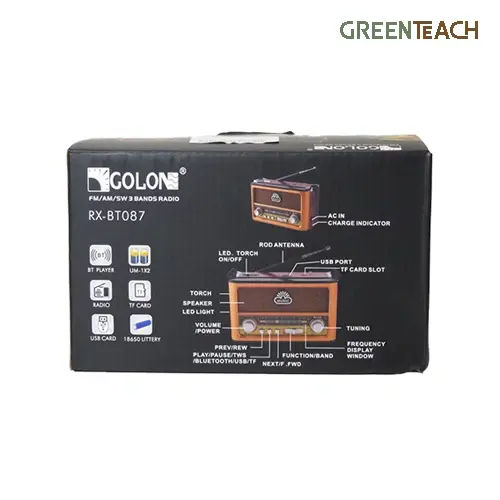 Alternative view of اسپيکر راديو بلوتوثی GOLON RX-BT087
