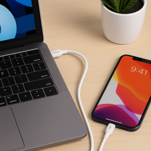 کابل شارژ تایپ سی به آیفون ترانیو مدل T-P1