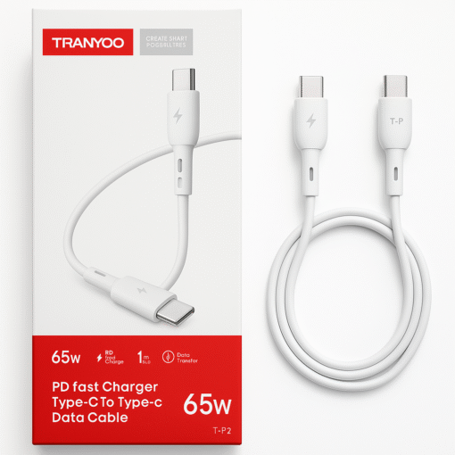 کابل شارژ دو سر تایپ سی ترانیو مدل T-P2