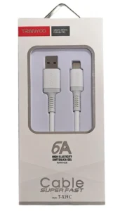 جعبه کابل شارژ تایپ سی ترانیو مدل T-X19C