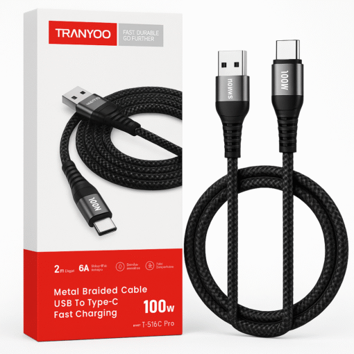 کابل شارژ تایپ سی TRANYOO S15