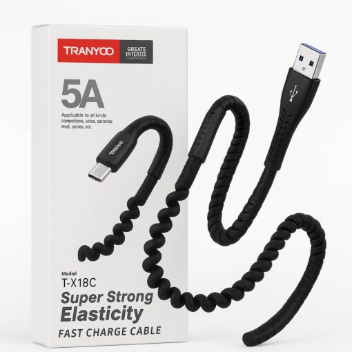کابل شارژ تایپ سی ترانیو مدل T-X18C