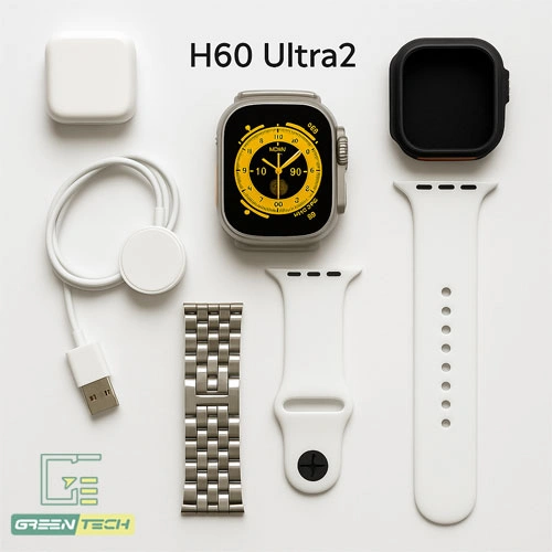 ساعت هوشمند H60 ULTRA2 همراه بند استیل