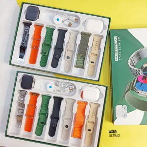 چیدمان داخل جعبه ساعت هوشمند مدل WS-80 Ultra2