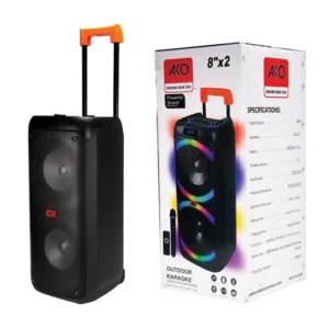 بسته بندی و پکیج اسپیکر چمدانی آکو مدل Sound Box 950