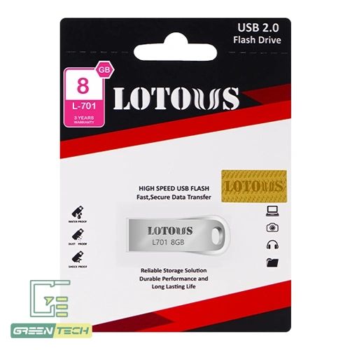 Alternative view of فلش مموری 8 گیگ USB 2.0 لوتوس مدل L701