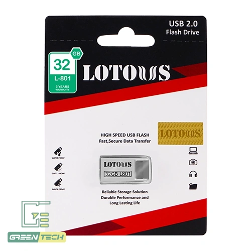 فلش مموری 32 گیگ USB 2.0 لوتوس مدل L801