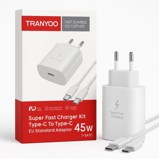 شارژر 45 وات ترانیو مدل T-SA7C با کابل TYPE C