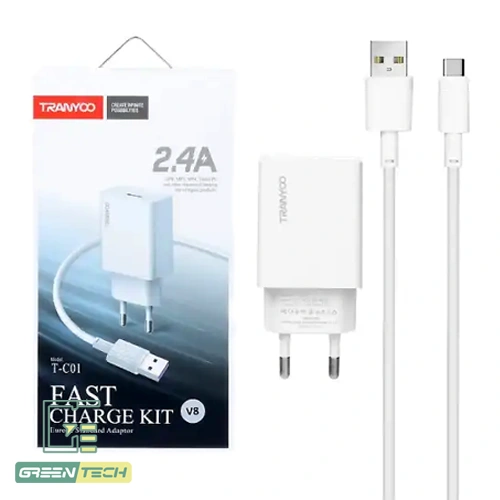 Alternative view of شارژر 12 وات ترانیو مدل T-C01 با کابل میکرو