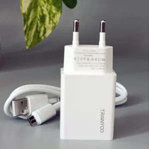 شارژر دیواری 12 وات ترانیو مدل T-C01 همراه با کابل میکرو