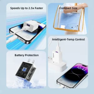 شارژر 14 وات دو پورت ترانیو مدل T-C02 با کابل اندروید