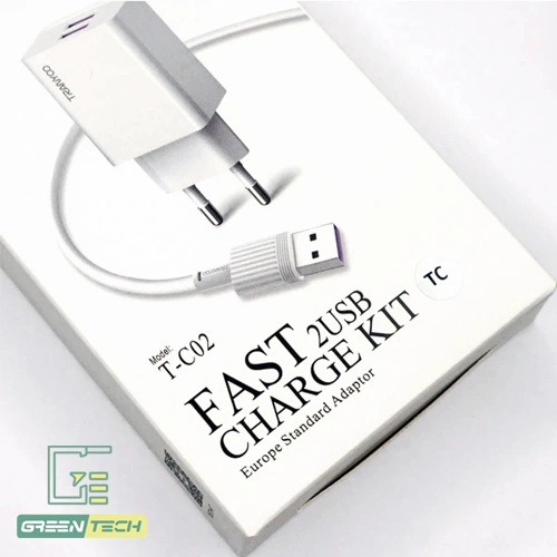 Alternative view of شارژر 14 وات دو پورت ترانیو مدل T-C02 با کابل تایپ سی