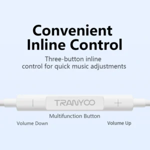 دکمه های کنترل هندزفری سیمی ترانیو T-R12