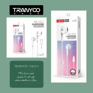 هندزفری تایپ سی با سیم ترانیو مدل T-R19-C 