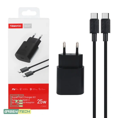 شارژر 25 وات ترانیو مدل T-SA2C با کابل Type-C