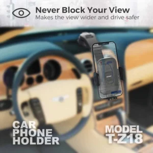 نصب هولدر خودرو ترانیو مدل T-Z18 در مکانی که جلوی دید را نگیرد 