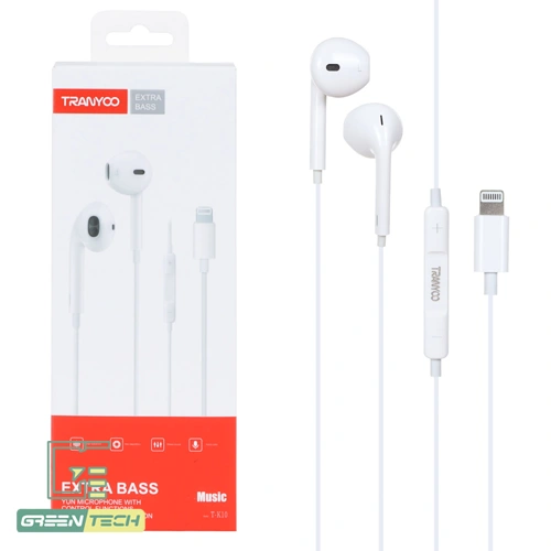 هندزفری با سیم ترانیو مدل T-K10 لایتنینگ