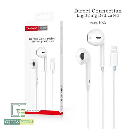 هندزفری با سیم ترانیو مدل K5 لایتنینگ