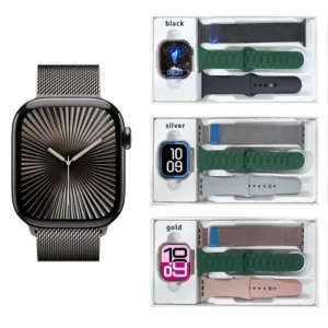 رنگ های مشکی، طلایی و نقره ای ساعت هوشمند WISME مدل WISME-X15