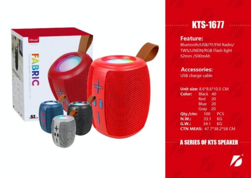 اسپیکر بلوتوثی kts 1677